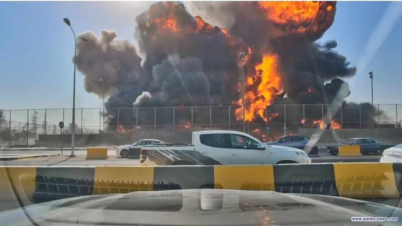 انفجار في مستودع نفطي بالبصرة